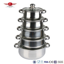 5PCS Stainless Steel Pot Set